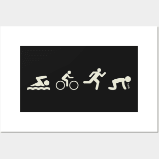 Swim. Bike. Run. Puke. Posters and Art